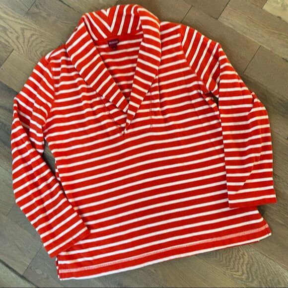 Merona Red White Striped Sweater Size XL - Picture 5 of 7